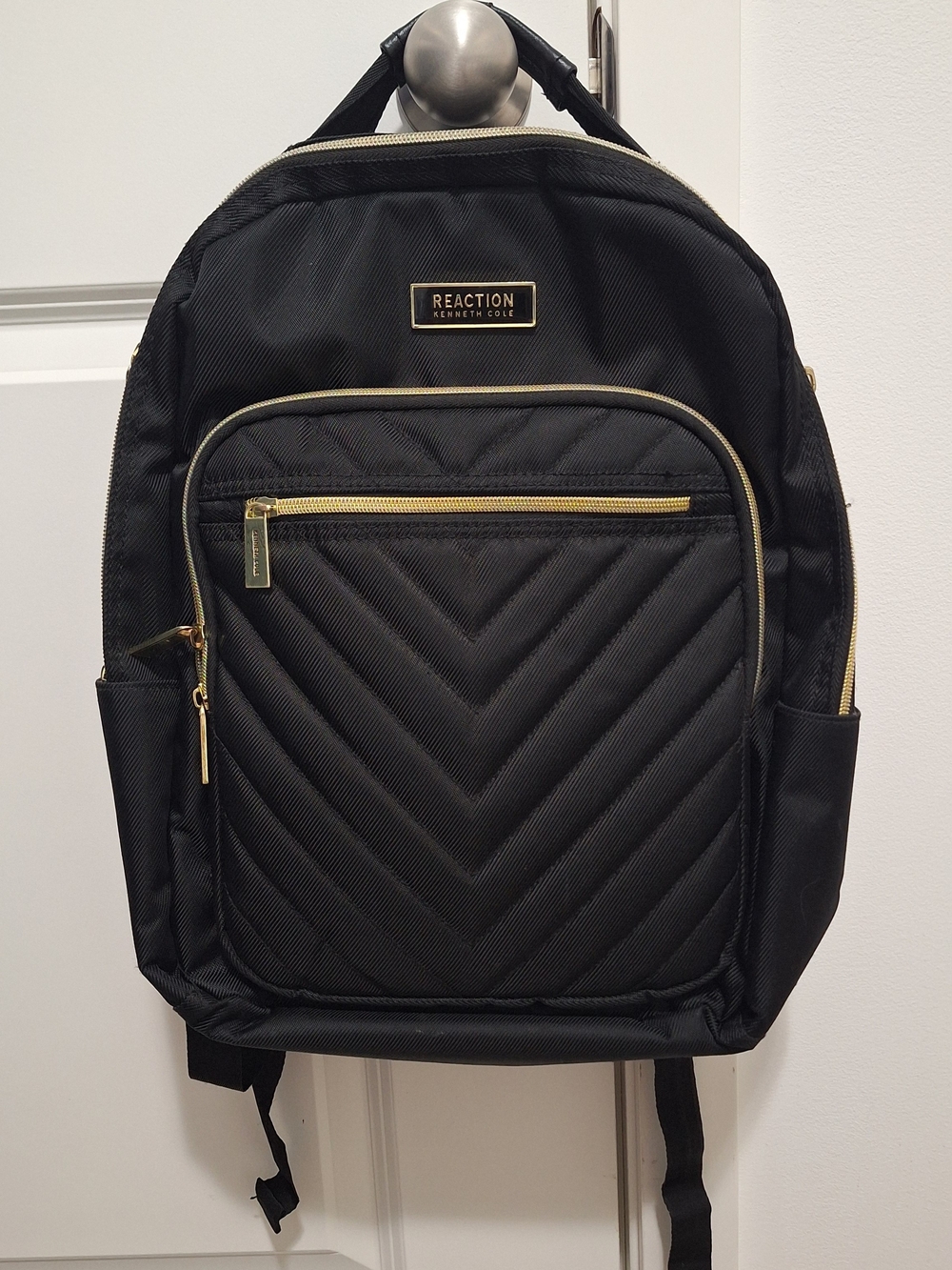 Kenneth Cole Reaction "Chelsea" Chevron Quilted 15" Laptop Backpack